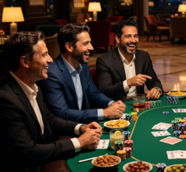 Goście podczas mobilnego wieczoru pokerowego ONE MORE REP Bartosz Fikus