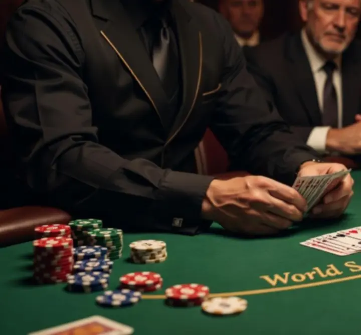Profesjonalny krupier prowadzący rozgrywkę pokerową